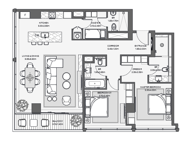 Modern properties Dubai with sleek designs.