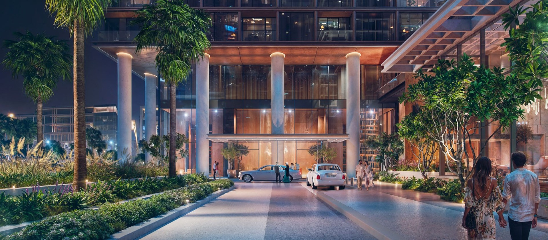 Elegant luxury apartments for sale in Dubai in high-rise towers.