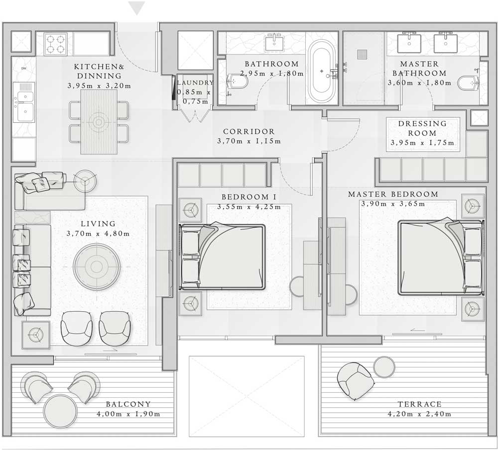 Emaar-Mina-Rashid-Floor-Plans-2BR