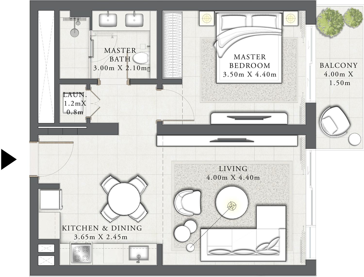 Emaar-Mina-Rashid-Seascape-Floor-Plan-1BR